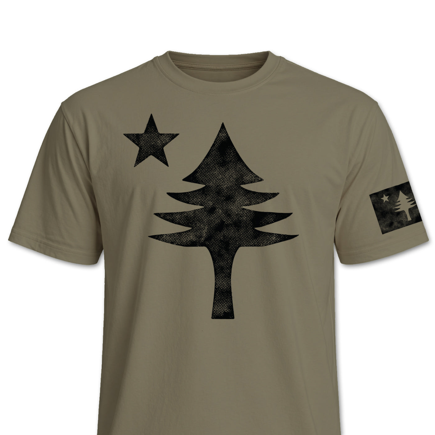 Distressed Maine Flag T-Shirt