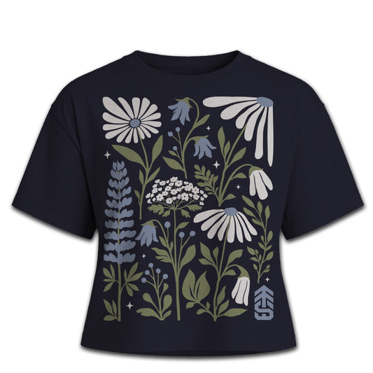 Floral Drop Shoulder Women's T-Shirt