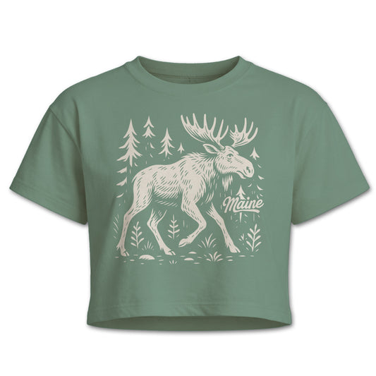 Moose Cropped T-Shirt