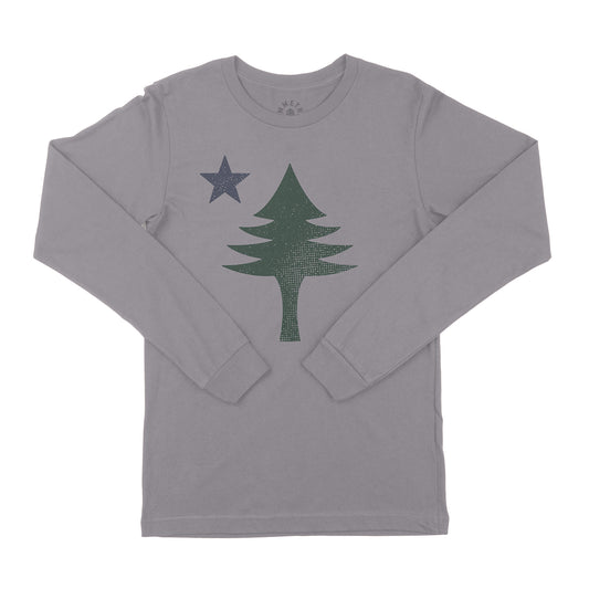 Old Maine Flag Long Sleeve Shirt