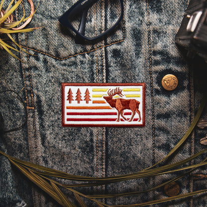 Elk Flag Patch